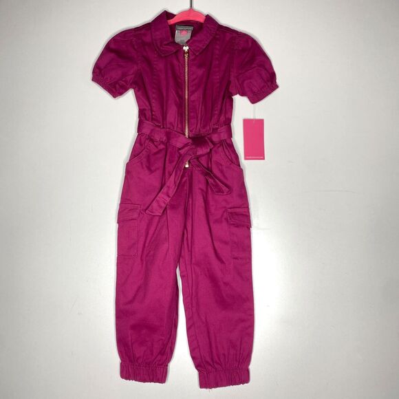 New Vince Camuto Zip Up Jumpsuit Romper Toddler Girls Size 2T - Picture 9 of 9
